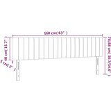  LED uzglavlje ružičasto 160x5x78/88 cm baršunasto | shoptok.hr