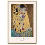  Slika - Gustav Klimt - The Kiss (1 Part) Vertical 60x90 U prirodnom drvenom okviru | shoptok.hr