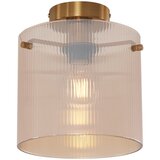 QAZQA Art Deco stropna svetilka medenina z jantarjem - Laura | Shoptok.si