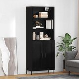  Highboard Crni hrast 69,5 x 34 x 180 cm Konstruirano drvo | shoptok.hr