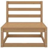  Srednja sofa smeđa boja meda od masivne borovine | shoptok.hr
