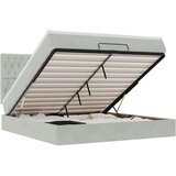 Maison Chic Otomanski Posteljni okvir - Dvoposteljna postelja - Zakonska postelja z vzmetnicami siv 180x200cm žamet-J1235, (21768170) | Shoptok.si