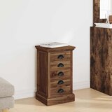  Komoda s ladicama Prirodna 35 x 30 x 60 cm Čvrsto teak drvo Cijene
