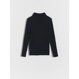 Reserved - Rebrasti džemper - crno | shoptok.hr