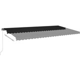 Tenda na ručno uvlačenje s LED svjetlima 600x350 cm antracit | shoptok.hr