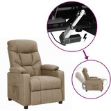 vidaXL Stol s funkcijo vstajanja taupe blago | Shoptok.si