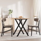  Blagovaonski stol X-oblika 80x50x75,5 cm od borovine i čelik | shoptok.hr