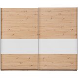 home24 OMARA Z DRSNIMI VRATI, barve grafita, bela, hrast artisan | Shoptok.si
