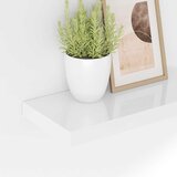  Plutajuće zidne police 4 kom sjajne bijele 40 x 23 x 3,8 cm MDF | Eponuda.com