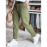 DStreet Spodnie damskie chinosy z paskiem MODELA khaki Cene