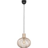 Trio Leuchten Moderna žična viseča svetilka črna z bež 33 cm - Gila Cene
