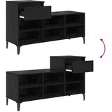 vidaXL Ormar za cipele Crni hrast 102 x 36 x 60 cm Konstruirano drvo Cijene