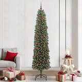 vidaXL Umestno božično drevo Zelena 240 cm PVC in Jeklo in Plastika | Shoptok.si