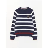 LC Waikiki Crew Neck Striped Long Sleeve Boy's Knitwear Sweater