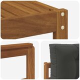  Set vanjskih sofa 6 kom. Prirodna i antracit Smeđa 327 x 168,5 x 73 cm | Shoptok.si