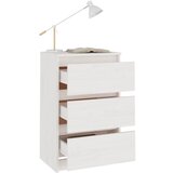  Noćni ormarić bijeli 40 x 29,5 x 64 cm od masivne borovine | shoptok.hr
