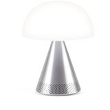 Lexon MINA L AUDIO prijenosna lampa s bluetooth zvučnikom SREBRNA Slike