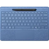 Pro Flex Keyboard with Slim Pen Bundle, 2-in-1 Alcantara keyboard for Surface Pro Copilot+ (11th Edition), Pro 9 and 8, Windows 11 Copilot+ PC, Sapphire