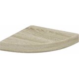  Plutajuće kutne police 2 kom boja hrasta 25 x 25 x 3,8 cm MDF | shoptok.hr