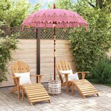 vidaXL balineški parasol ružičasta 180-190 cm pamuk, solidno drvo | shoptok.hr