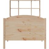 vidaXL Krevet s regalom za knjige bez madraca 100x200 cm borovina | shoptok.hr