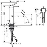 Hansgrohe 73314700 Tecturis S CoolStart EcoSmart+ 110 armatura za umivalnik | Shoptok.si