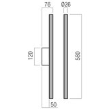  Redo 01-4058 - LED prigušiva zidna svetiljka NIKOS LED/10W/230V CRI 90 zlatna | Eponuda.com