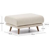 Kave Home Bež tabure od šenila Karin – | shoptok.hr