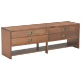 Furnova TV omarica s 4 predali 120x30x40 cm trden les jelke, (21923015) Cene