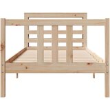 vidaXL Okvir kreveta s uzglavljem 90 x 190 cm od borovine | shoptok.hr