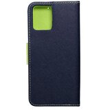FANCY Book futrola za MOTOROLA MOTO G14 mornarsko plava / limeta | shoptok.hr