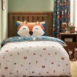 Catherine Lansfield Zelena/bež otroška posteljnina za zakonsko posteljo 200x200 cm Fox and Woodland Friends – | Shoptok.si