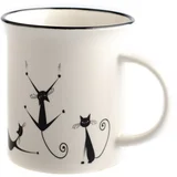 Porculanska šalica Cats Nero, 310 ml