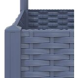  Sadilica s rešetkom tamnosiva 80 x 80 x 136 cm pp | shoptok.hr