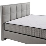MID.YOU POSTELJA Z VZMETNICO 180 cm x 200 cm , tekstil, leseni material siva | Shoptok.si