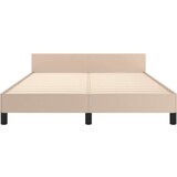  Posteljni okvir z vzglavjem kapučino 140x200 cm umetno usnje, (20904648) | Shoptok.si