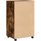 Ormarić s kotačima boja hrasta 55x40x91 cm konstruirano drvo | shoptok.hr
