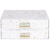 Bigso Box of Sweden Namizni predalnik v zlati in beli barvi Birger Cene