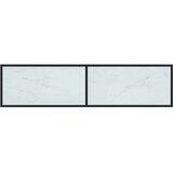 vidaXL TV omarica beli marmor 160x40x40,5 cm kaljeno steklo | Shoptok.si