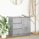 vidaXL Komoda s predalom betonsko siva 71x35x65 cm inženirski les Cene