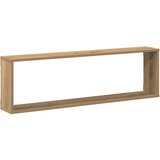 Kockaste zidne police 2 kom boja hrasta 100x15x30 cm drvene | Eponuda.com