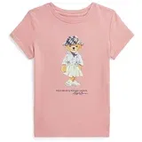 Polo Ralph Lauren Otroška bombažna kratka majica roza barva, 312941151001