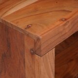 vidaXL Knjižna omara Rjava, Črna 50 x 30 x 40 cm Masiven les akacije | Shoptok.si