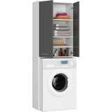 AKORD Fin Omarica Nad Pralnim Strojem, 2 Vrata, Bela/Siva, (5000332631) | Shoptok.si