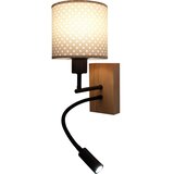 Brilagi LED fleksibilna lampa BOBO WOOD 1xE27/25W/230V + LED/3W hrast/crna/bež./tačk. | Eponuda.com