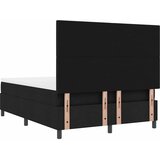  Krevet s opruga kutije s LED trakama Crna 140 x 200 cm tkanina | shoptok.hr