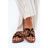 Boto Ladies sandals on cork platform leopard print Mevuna | Shoptok.si
