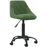 vidaXL Radna stolica - Uredska stolica tamnozelena baršunasta | shoptok.hr