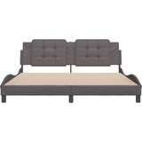  Okvir za krevet s uzglavljem sivi 180x200 cm od umjetne kože | shoptok.hr