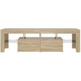TV ormarić s LED svjetlima boja hrasta sonome 140x36,5x40 cm | Eponuda.com